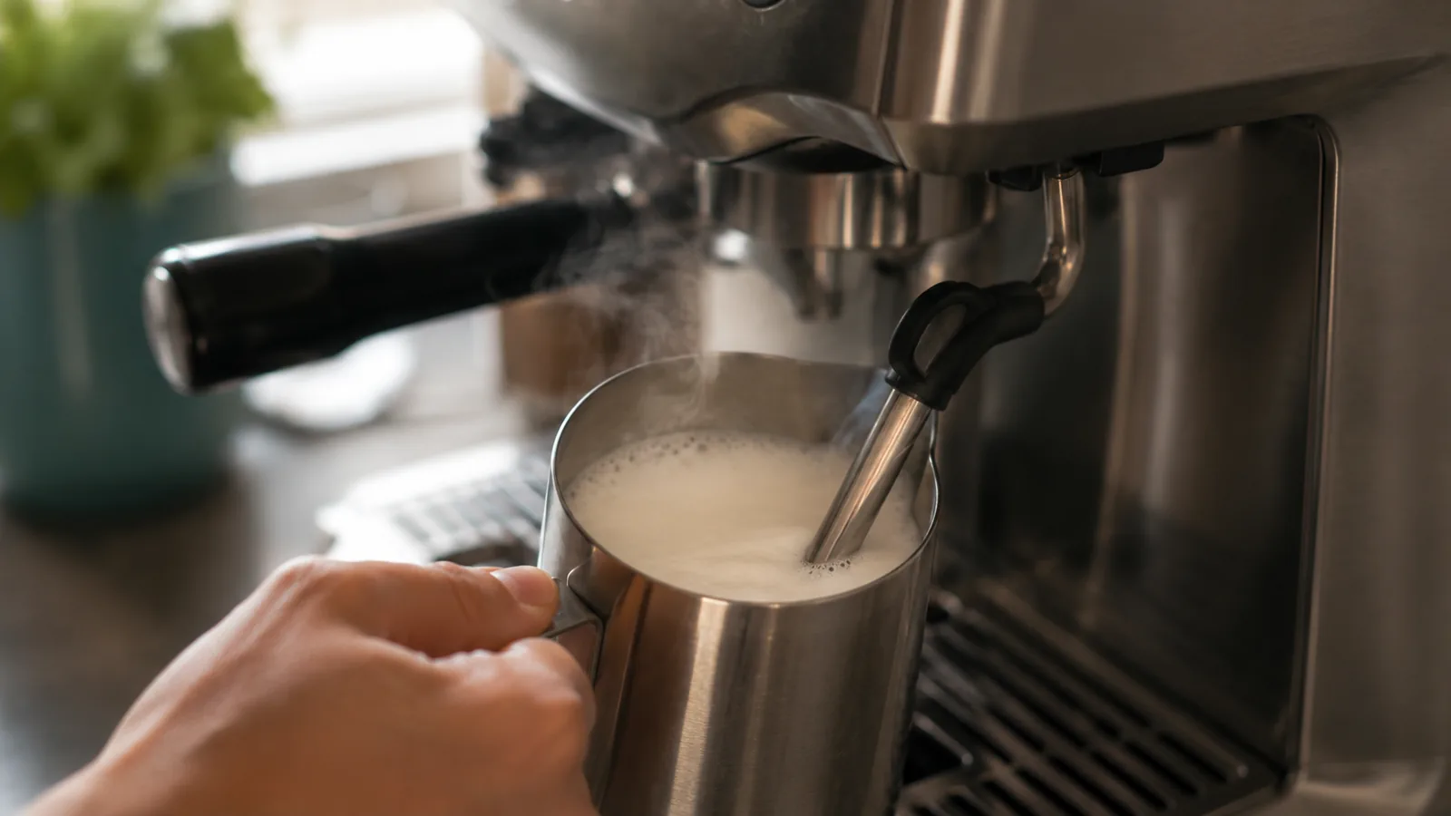 Steam wand / milk frothing